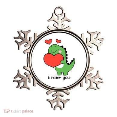 I Rawr You Cute Dinosaur Love Valentines Day Ornament