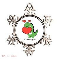 I Rawr You Cute Dinosaur Love Valentines Day Ornament thumb 0