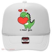 I Rawr You Cute Dinosaur Love Valentines Day Hat thumb 0