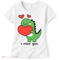 I Rawr You Cute Dinosaur Love Valentines Day Women's T-Shirt thumb 0