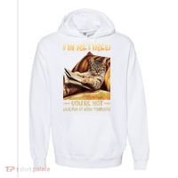 I'm Retired You're Not Have Fun At Work Tomorrow Funny Cat Comfort Colors Garment-Dyed Hooded Sweatshirt thumb 0