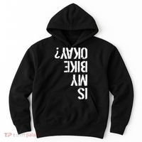 Is My Bike Okay? Upside Down Motorcycle Logo Hoodie thumb 0