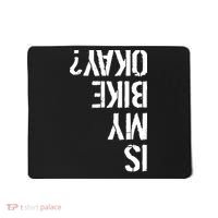 Is My Bike Okay? Upside Down Motorcycle Logo Mousepad thumb 0