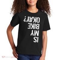 Is My Bike Okay? Upside Down Motorcycle Logo Kids T-Shirt thumb 2