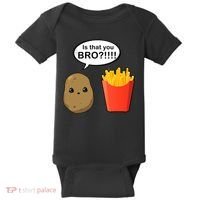 Is That You Bro Funny Cute French Fries Baby Bodysuit thumb 0