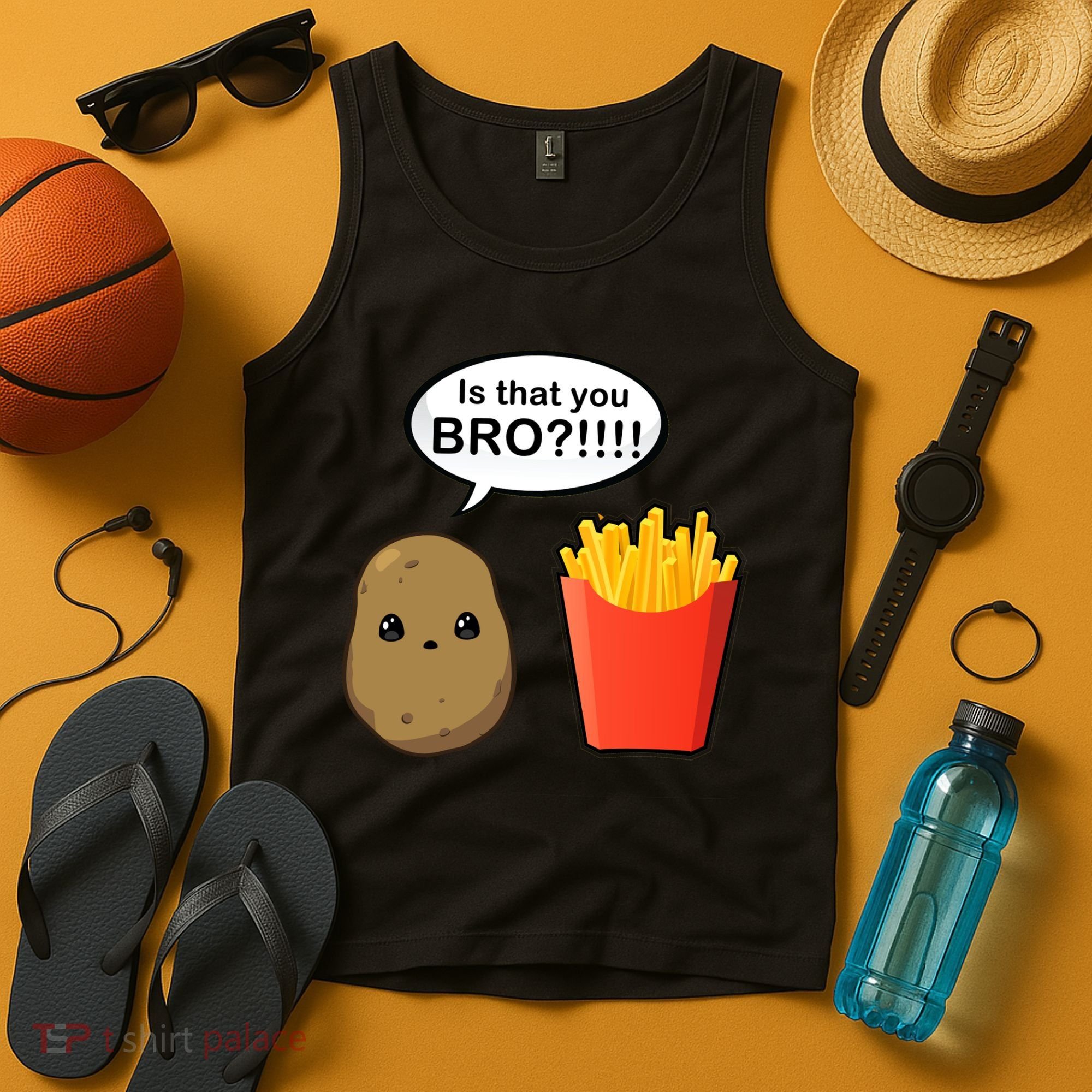 Is That You Bro Funny Cute French Fries Tank Top