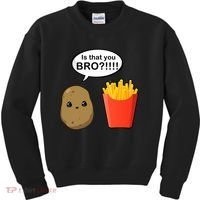 Is That You Bro Funny Cute French Fries Kids Sweatshirt thumb 0