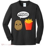 Is That You Bro Funny Cute French Fries Kids Long Sleeve Shirt thumb 0