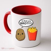 Is That You Bro Funny Cute French Fries Coffee Mug thumb 0