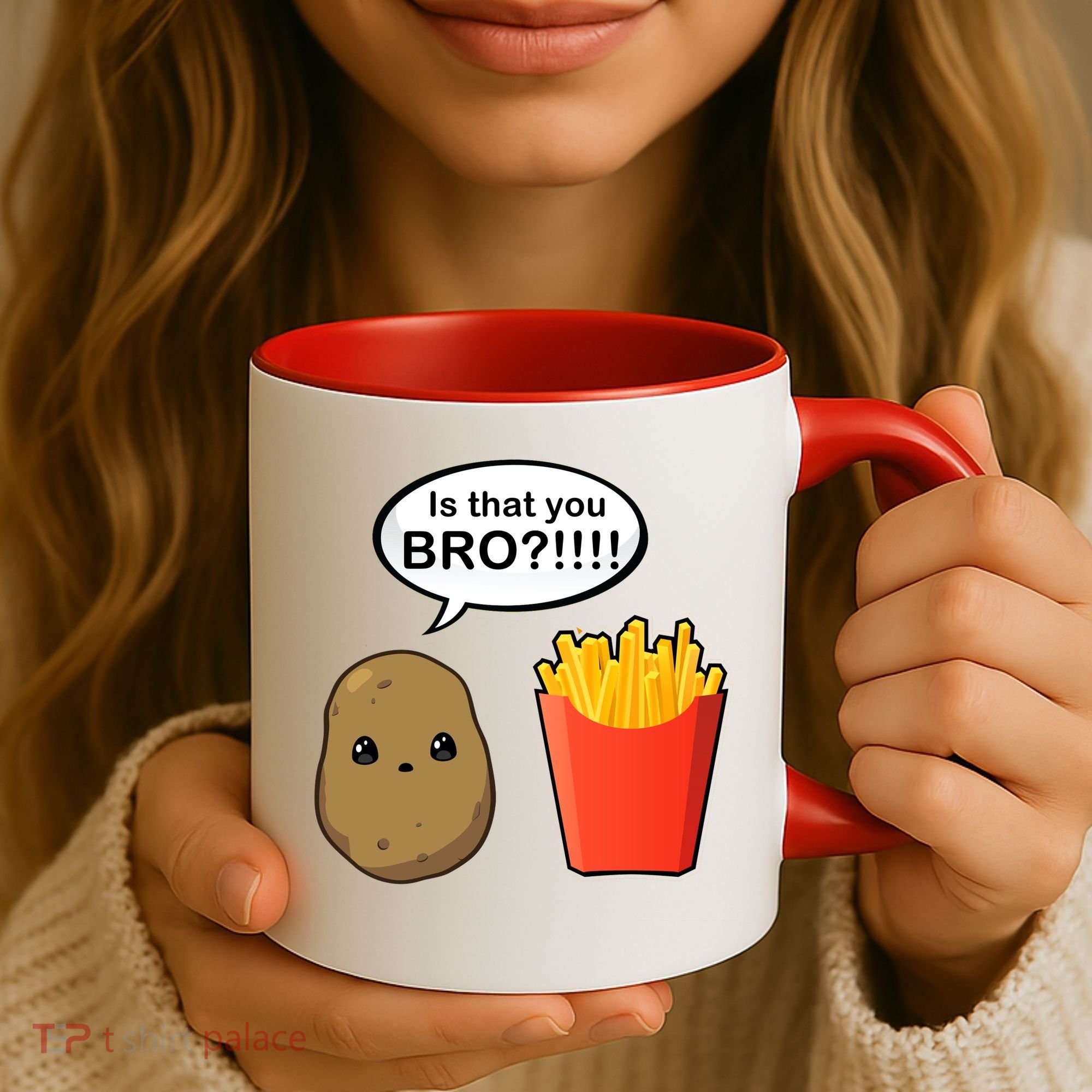Is That You Bro Funny Cute French Fries Coffee Mug