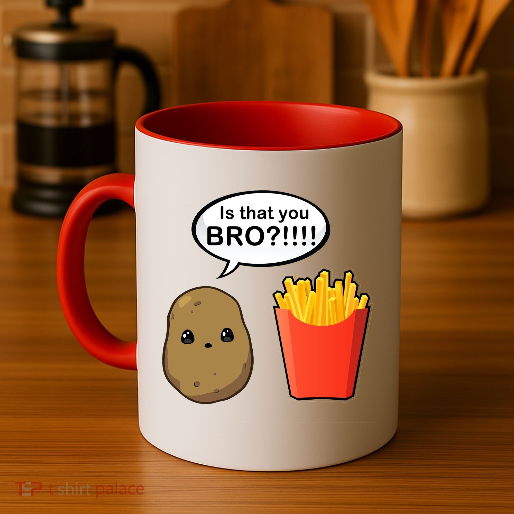 Is That You Bro Funny Cute French Fries Coffee Mug