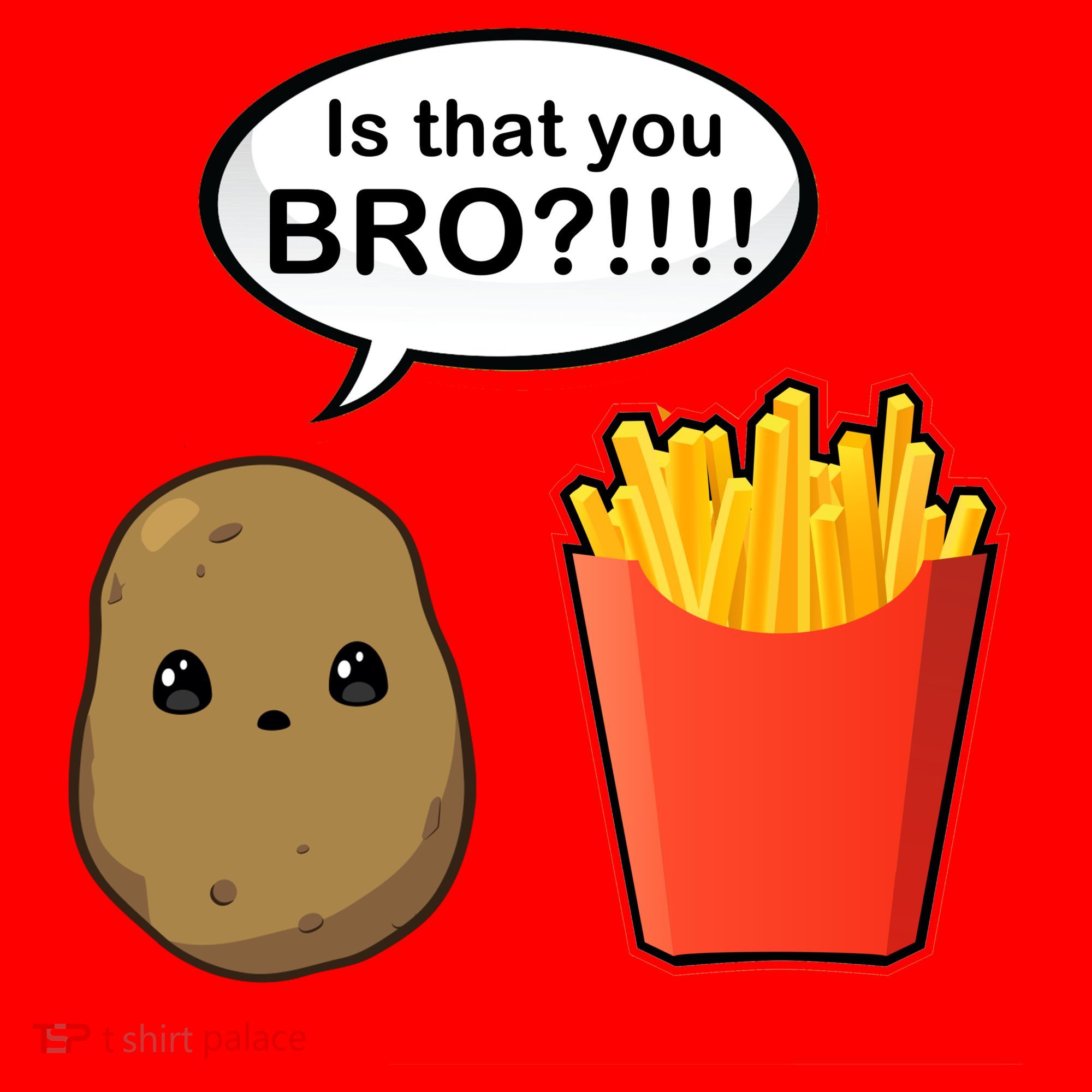 Is That You Bro Funny Cute French Fries Coffee Mug