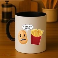 Is That You Bro Funny French Fries Coffee Mug thumb 4