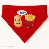 Is That You Bro Funny French Fries USA-Made Doggie Bandana thumb 0