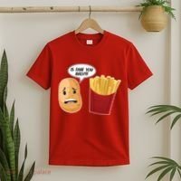 Is That You Bro Funny French Fries T-Shirt thumb 2
