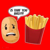 Is That You Bro Funny French Fries T-Shirt thumb 7