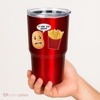 Is That You Bro Funny French Fries Tumbler thumb 2