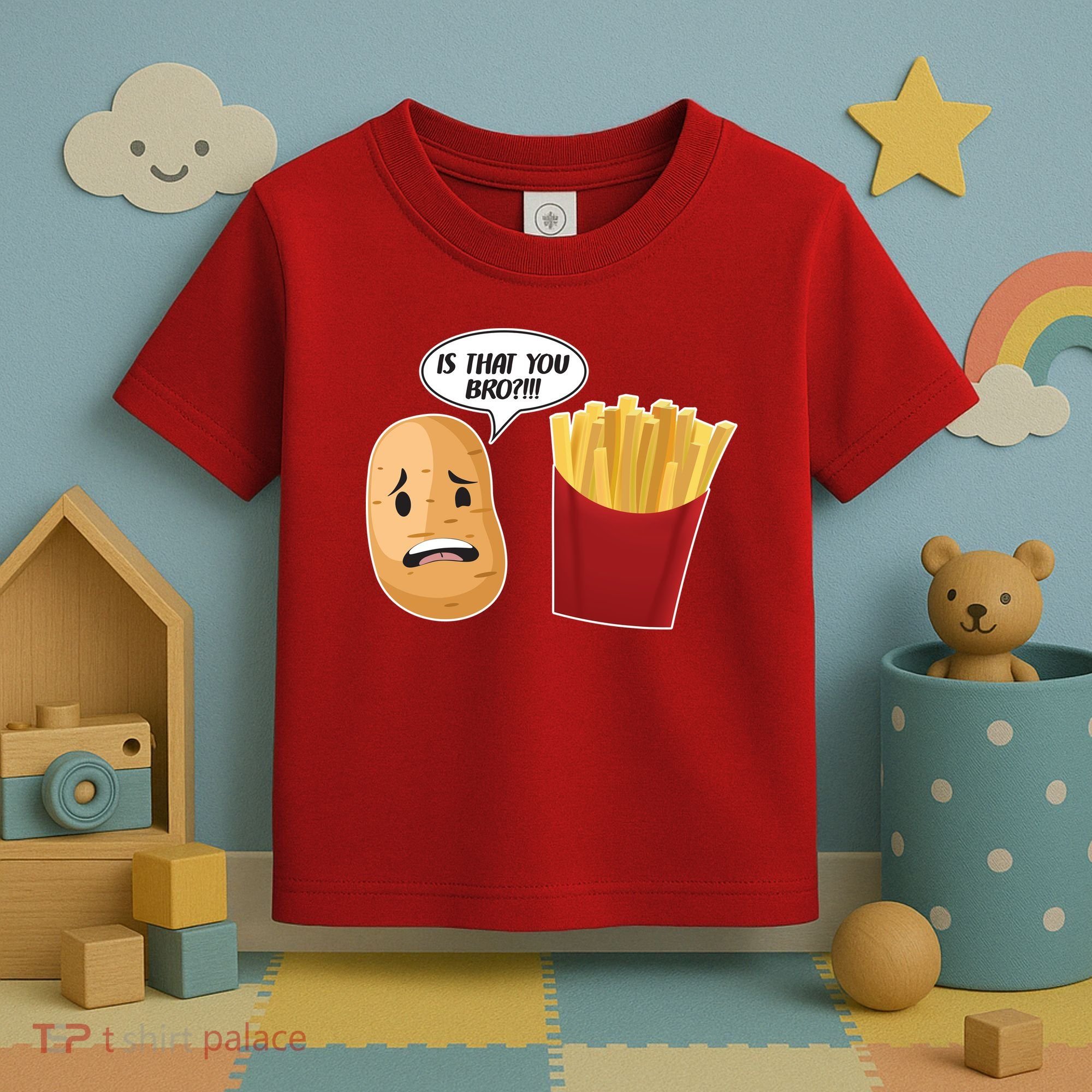 Is That You Bro Funny French Fries Toddler T-Shirt