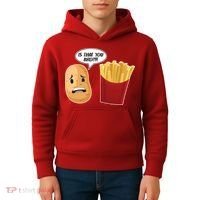Is That You Bro Funny French Fries Kids Hoodie thumb 4