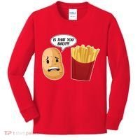 Is That You Bro Funny French Fries Kids Long Sleeve Shirt thumb 0
