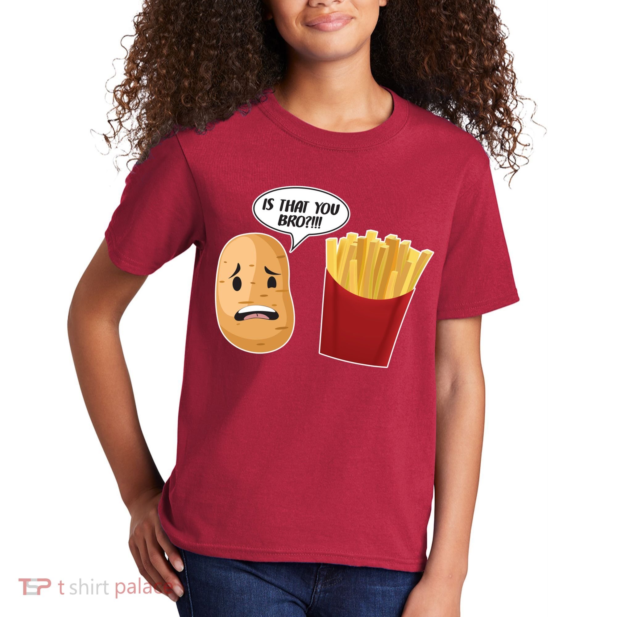 Is That You Bro Funny French Fries Kids T-Shirt