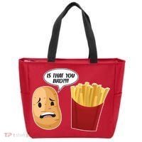 Is That You Bro Funny French Fries Tote Bag thumb 0
