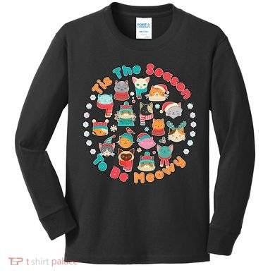 Is The Season To Be Meowy Kids Long Sleeve Shirt