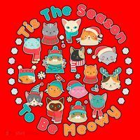 Is The Season To Be Meowy Santa Hat thumb 1