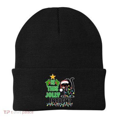 Is This Jolly Enough Funny Christmas Cat Beanie