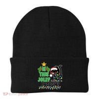Is This Jolly Enough Funny Christmas Cat Beanie thumb 0