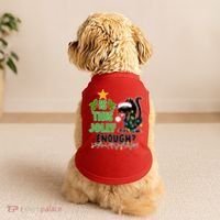 Is This Jolly Enough Funny Christmas Cat Doggie Tank thumb 2