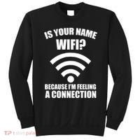 Is Your Name Wifi Because I'm Feeling A Connection Sweatshirt thumb 0