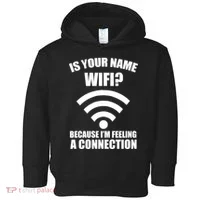 Is Your Name Wifi Because I'm Feeling A Connection Toddler Hoodie thumb 0