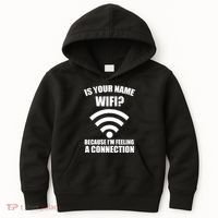 Is Your Name Wifi Because I'm Feeling A Connection Kids Hoodie thumb 0