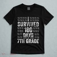 I Survived 180 Days Of 7th Grade Last Day Of School Teacher T-Shirt thumb 5