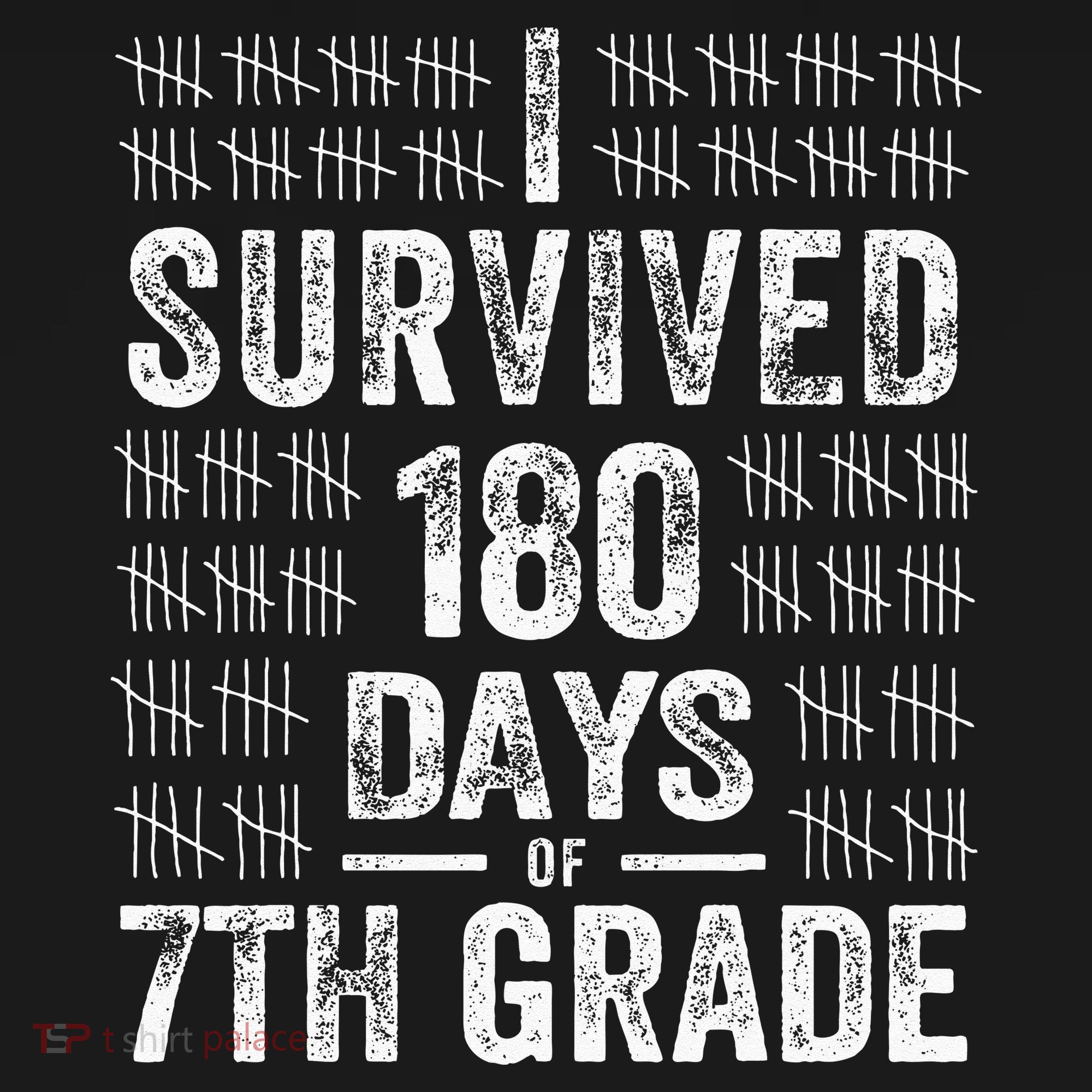 I Survived 180 Days Of 7th Grade Last Day Of School Teacher T-Shirt