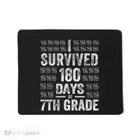 I Survived 180 Days Of 7th Grade Last Day Of School Teacher Mousepad thumb 0