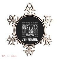 I Survived 180 Days Of 7th Grade Last Day Of School Teacher Ornament thumb 0