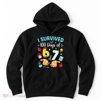 I Survived 100 Days Of 67 School Teachers Students 6-7 Meme Hoodie thumb 0