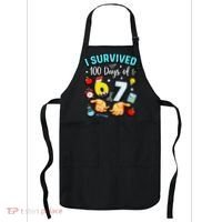 I Survived 100 Days Of 67 School Teachers Students 6-7 Meme Apron thumb 0