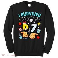 I Survived 100 Days Of 67 School Teachers Students 6-7 Meme Sweatshirt thumb 0