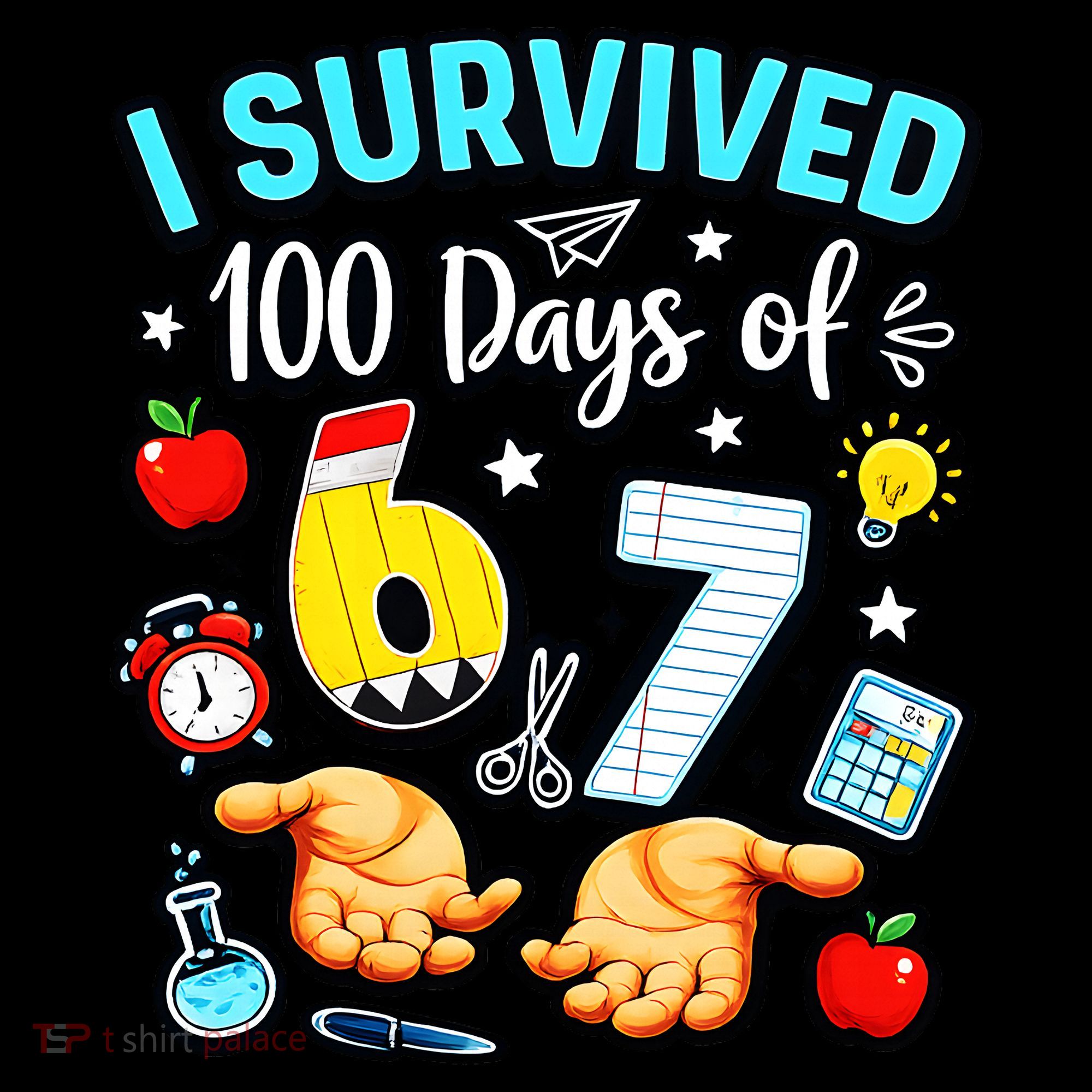 I Survived 100 Days Of 67 School Teachers Students 6-7 Meme Coffee Mug