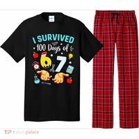 I Survived 100 Days Of 67 School Teachers Students 6-7 Meme Pajama Set thumb 0