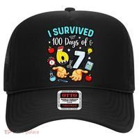 I Survived 100 Days Of 67 School Teachers Students 6-7 Meme Hat thumb 0