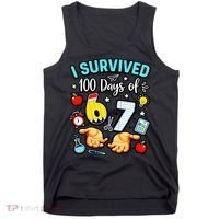 I Survived 100 Days Of 67 School Teachers Students 6-7 Meme Tank Top thumb 0
