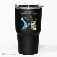 I Survived 100 Days Of School Pigeon 100th Day Tumbler thumb 0