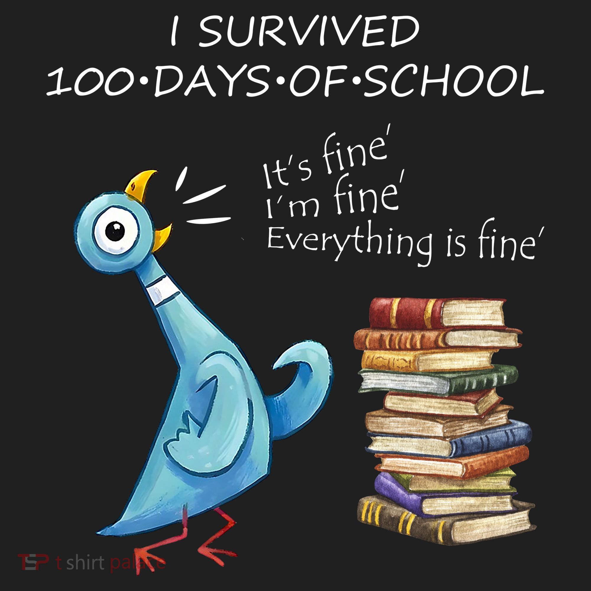 I Survived 100 Days Of School Pigeon 100th Day Tumbler