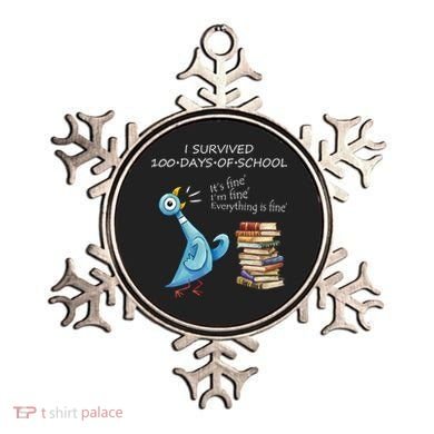I Survived 100 Days Of School Pigeon 100th Day Ornament