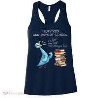 I Survived 100 Days Of School Pigeon 100th Day Women's Tank Top thumb 0