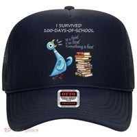 I Survived 100 Days Of School Pigeon 100th Day Hat thumb 0